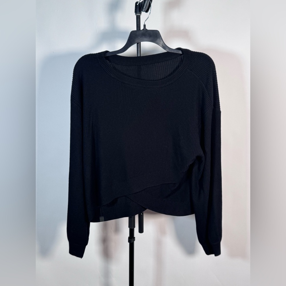 NWOT Lululemon Reversible Crossover Sweater Black - Picture 4 of 7